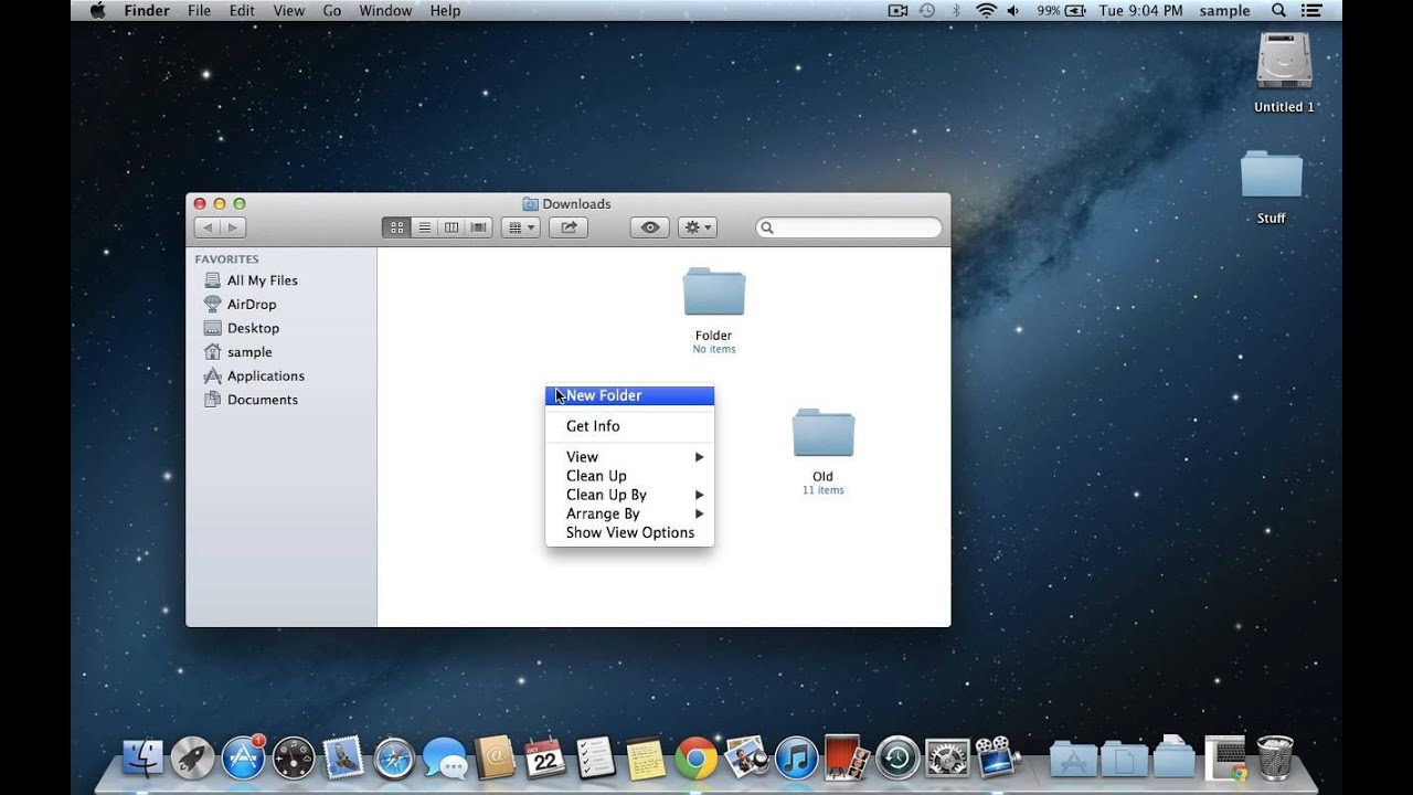how to make a new folder on mac