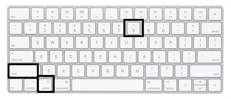 how to put a degree symbol on mac
